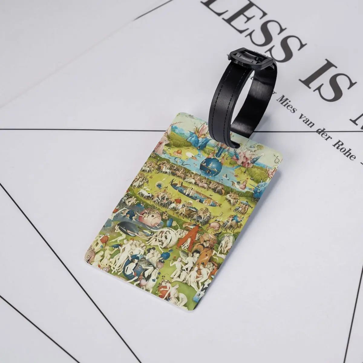 

Hieronymus Bosch - Garden Of Earthly Delights Poster Luggage Tags Suitcase Travel Baggage Boarding Tag Label Holder ID Name