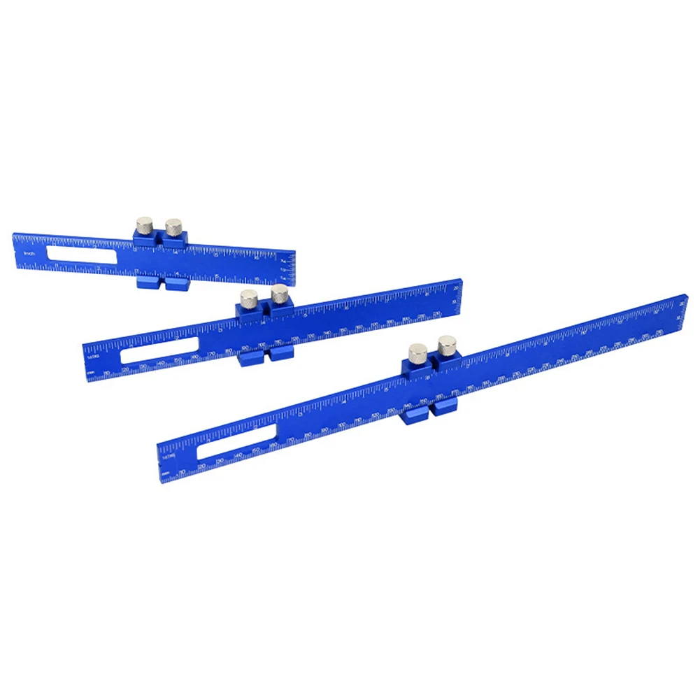 Aluminum Alloy Woodworking Ruler for T Type Scribing Tool for Precise Measurement and Marking in Carpentry Projects