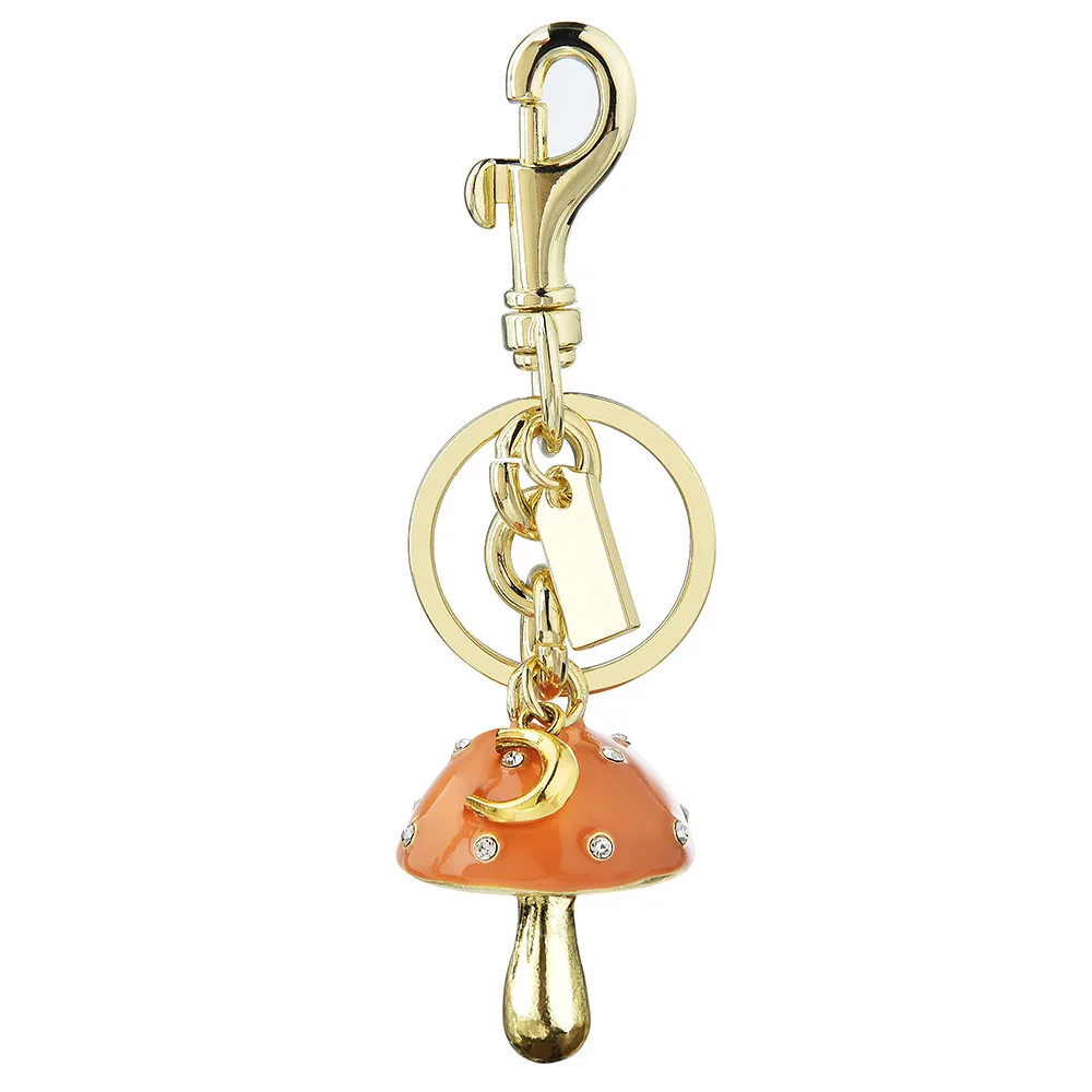 New mushroom key chain summer personalized five-pointed star mushroom-shaped bag key chain pendant, bag pendant
