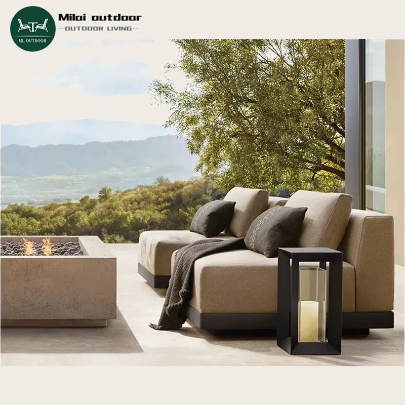 

2023 New High Quality Aluminum Outdoor Fabric Sofa Set Garden Furniture Set