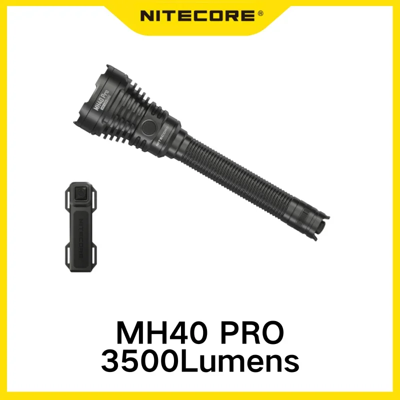 NITECORE MH40 PRO 3500Lumens UHi 40 LED Wireless Remote Switch USB-C Rechargeable Flashlight With 10000mAh Battery