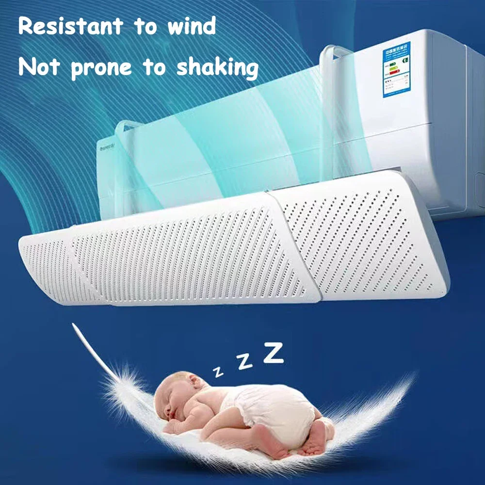 58-92cm Air Conditioner Cover Wind Shield Infant Anti Direct Blowing Scalable Adjustable Outlet Baffle Windshield Dust Cover