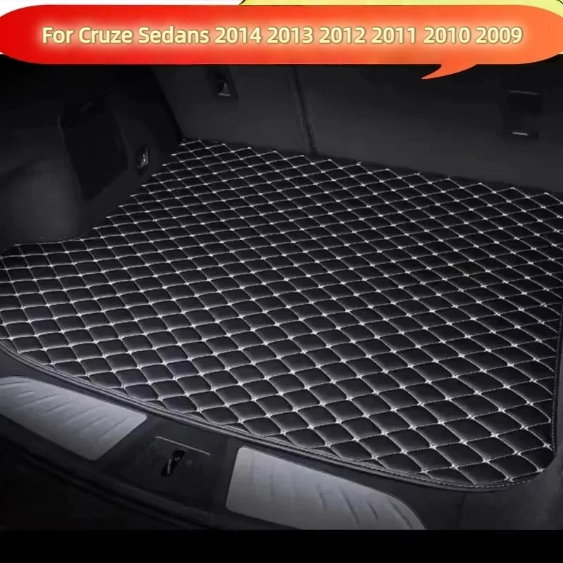 Car Trunk Mats Fit For Chevrolet For Cruze Sedans 2014 2013 2012 2011 2010 2009 Trunk Liner Cargo Foot Pads Products Parts