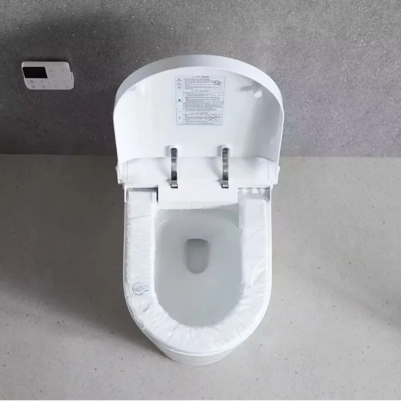 Modern Smart Toilet with Fully Automatic Seat-Changing and Flush for Hotels and HomeStay Elongated Bowl Shape Multifunctional