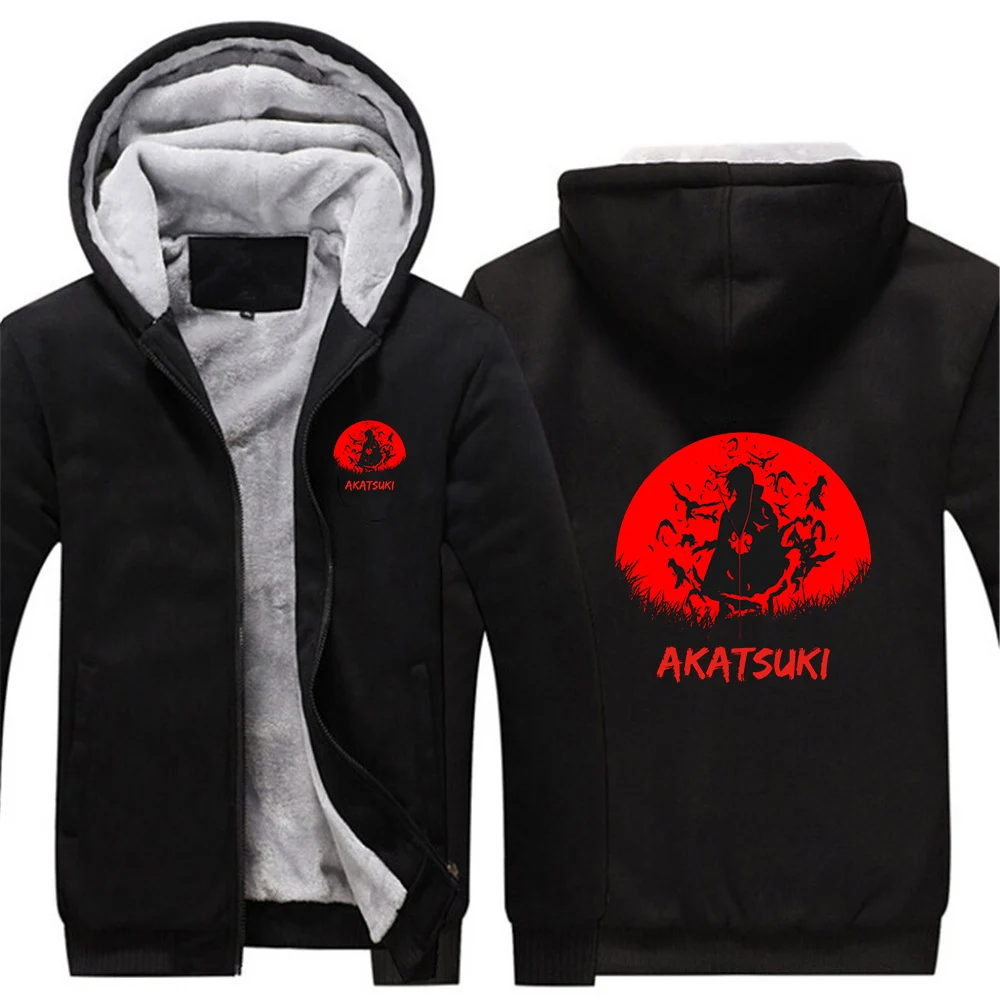 Sudadera con capucha de algodón con cremallera para hombre, diseño de Naruto Anime Uchiha Itachi, nueva colección otoño-invierno 2026, abrigo cómodo de forro polar.