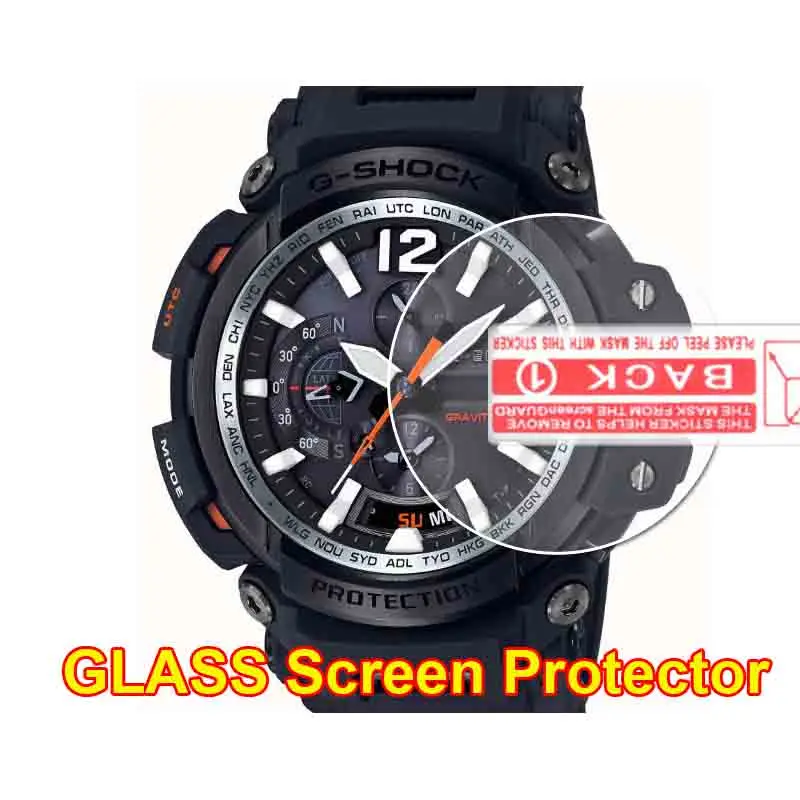 2PCS/3PCS Glass Screen Protector For   GPW-1000-1BPR GPW-2000-1  Watch,2.5D Rounded Edges 9H