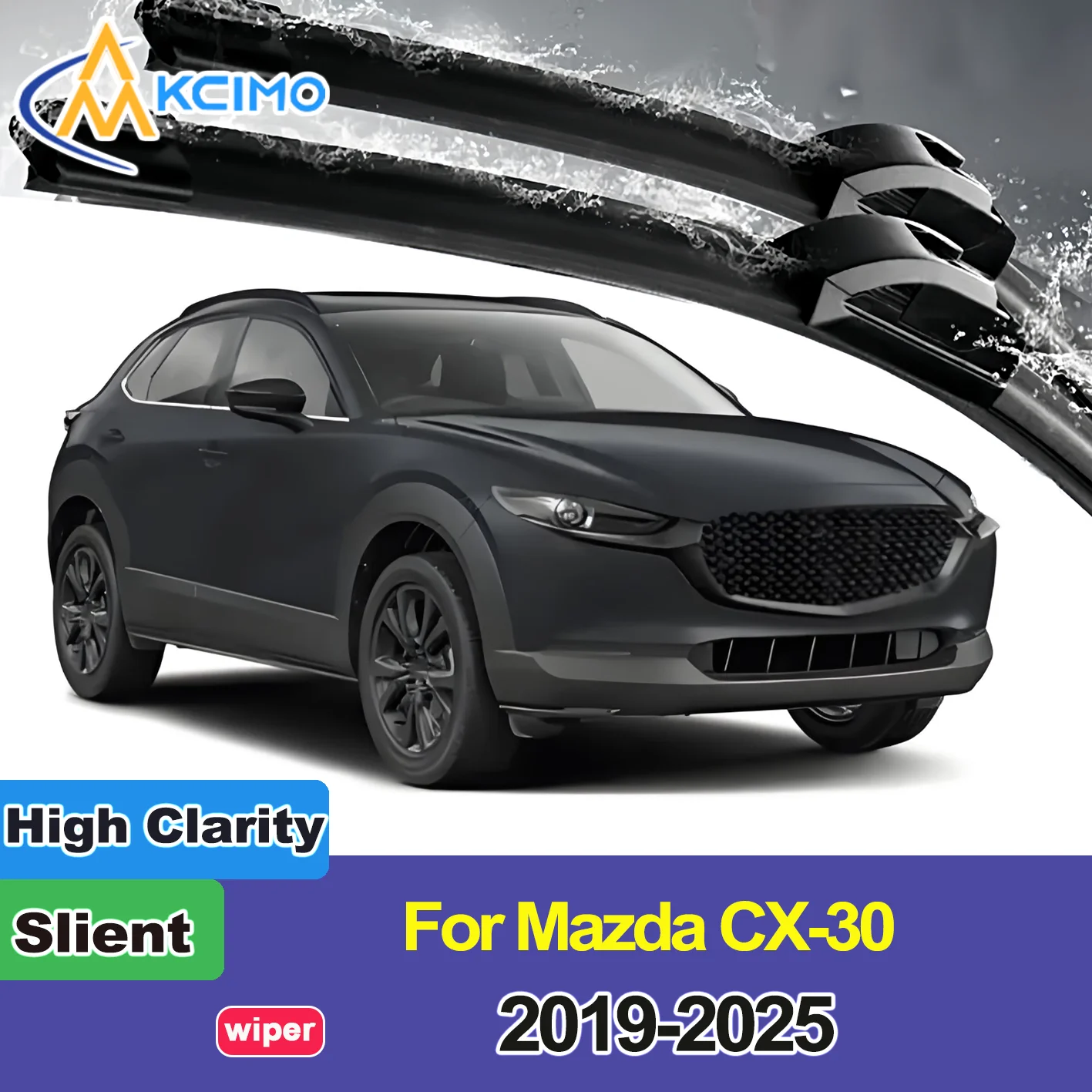 

2PCS New Front Windshield Wiper Blade for Mazda CX-30 DM 2019-2025 Front Windshield Auto Wipers Blade Accessories 2025 2024 2023