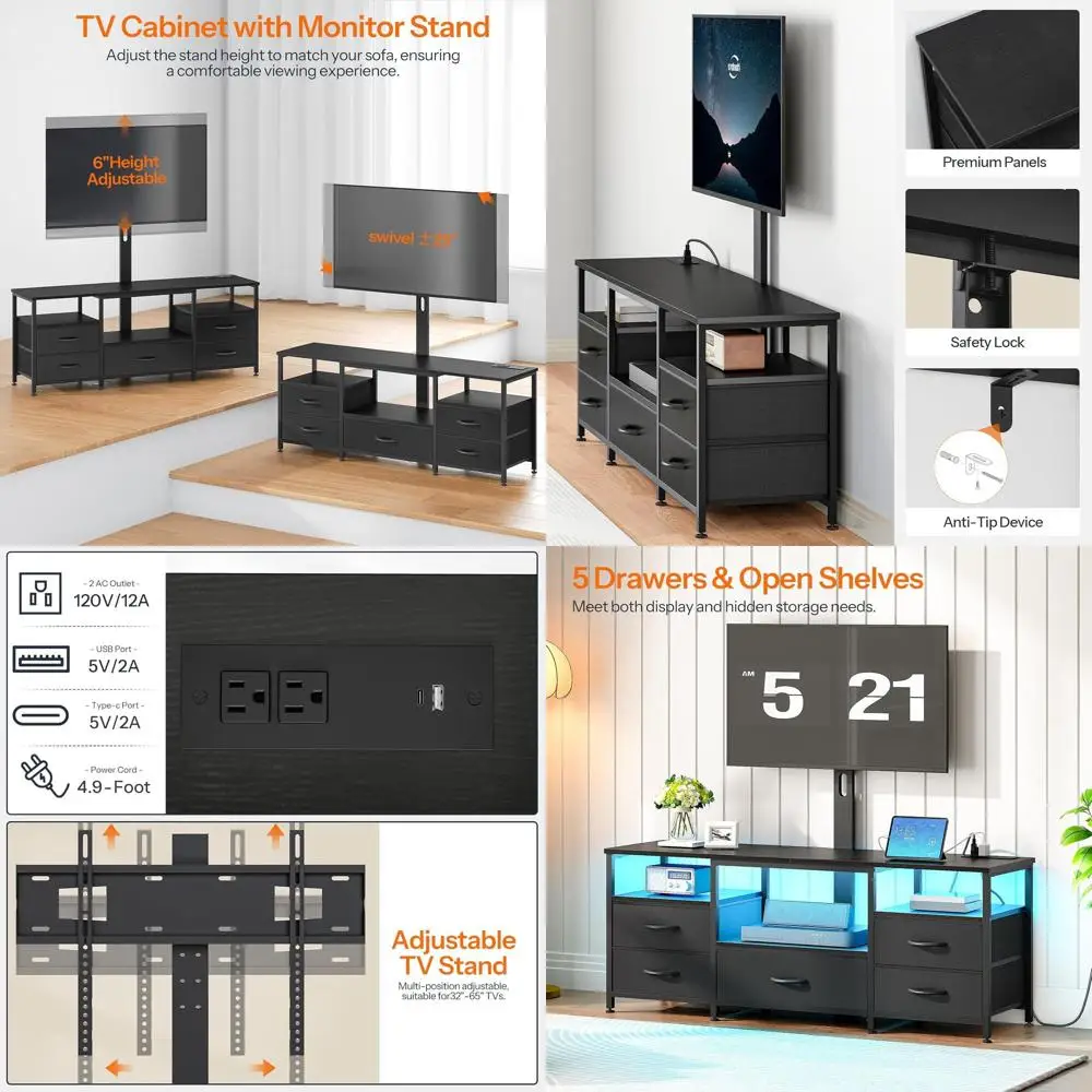 Black Adjustable Sw…