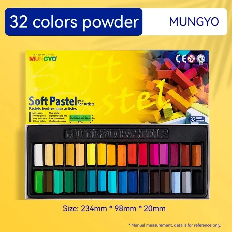 Set warna kapur 24/32/48/64, alat tulis seni stik Pastel berbagai macam lukisan cocok untuk pemula