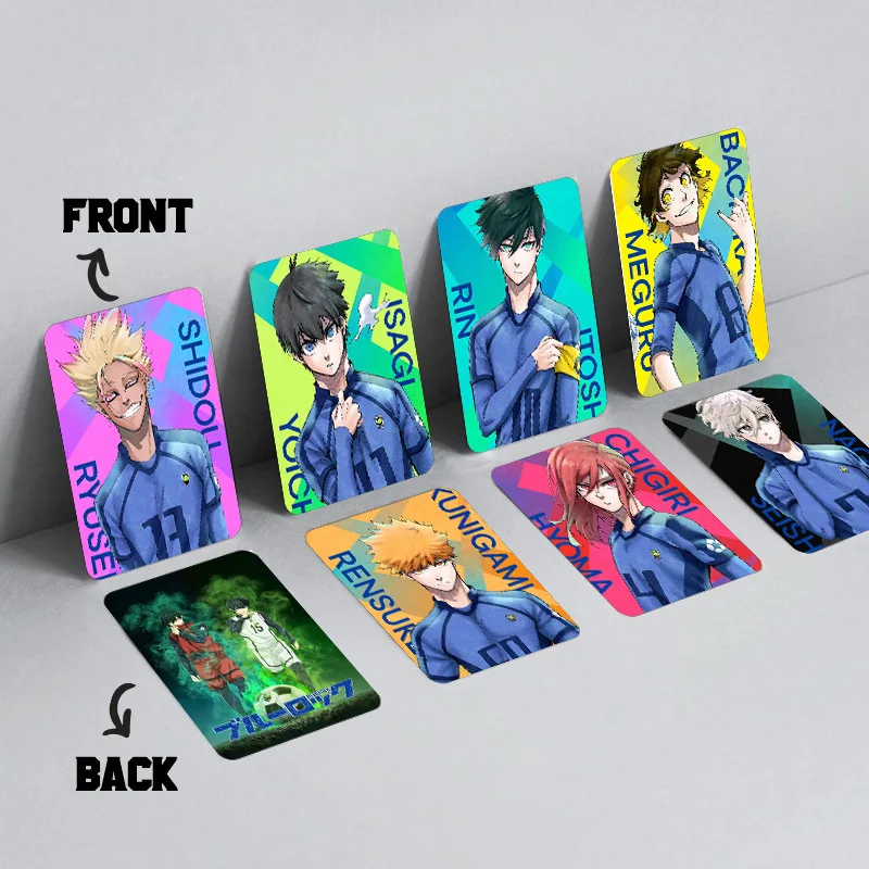 60PCS/Set Anime BLUE LOCK Isagi Yoichi Bachira Chigiri Figures Photo Cards LOMO Card Photocard For Fans Collection Gift