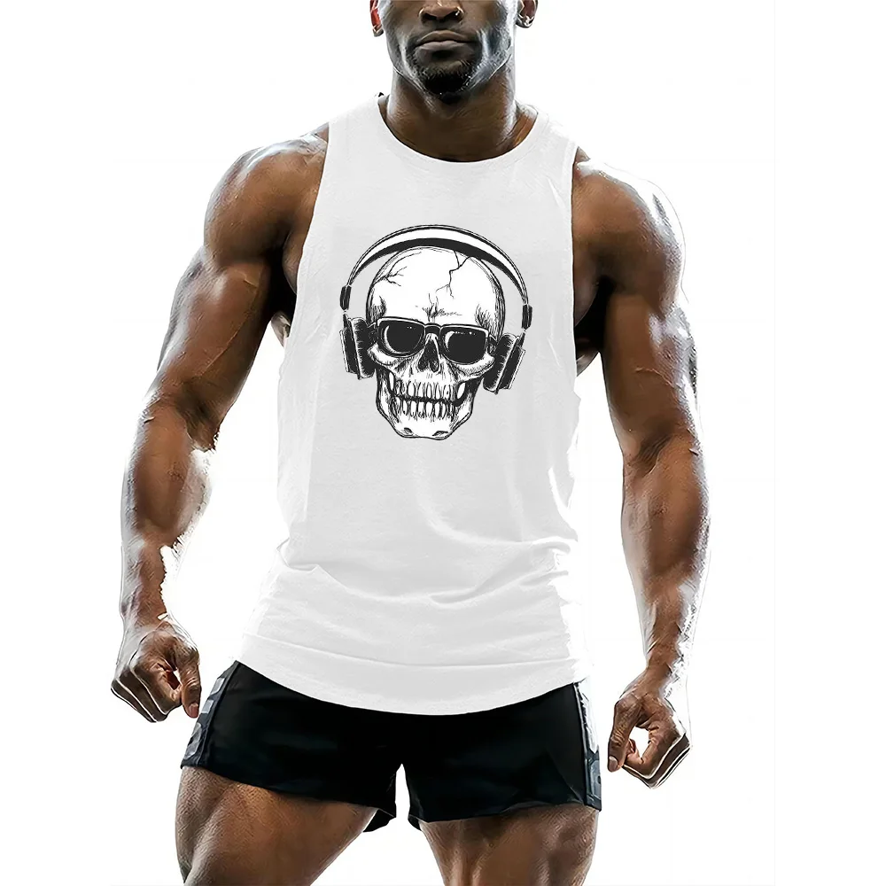 Love sports men gym workout sleeveless vest summer outdoor casual running short sleeve shirt vest personality vintage tops