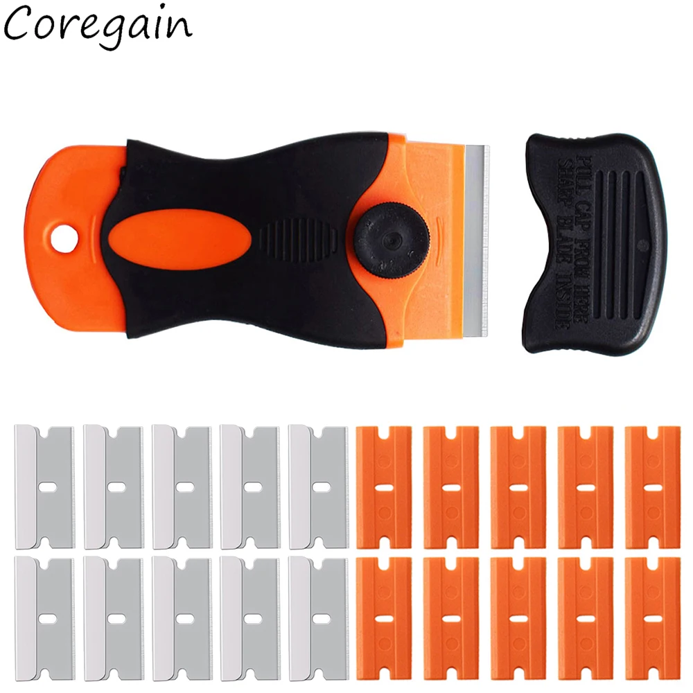 Squeegee Clean Scraper Glasses Tool Window Cleaning Car Wrap Glass Ceramic Glue De-icing Kitchen Household Window Ice Shovel