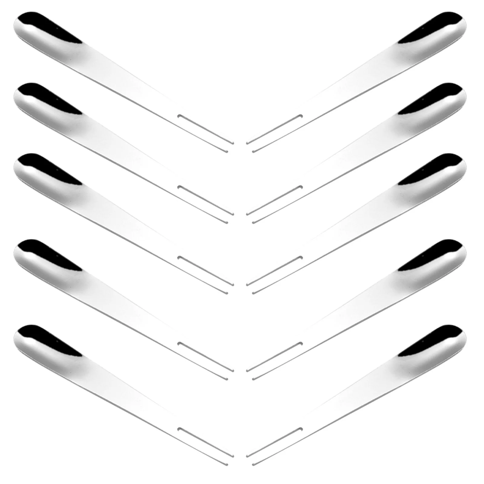 

24Pcs Stainless Steel Fruit Spoon Forks Dual Purpose Dessert Forks Home Supplies Portable Reusable Tableware for Party