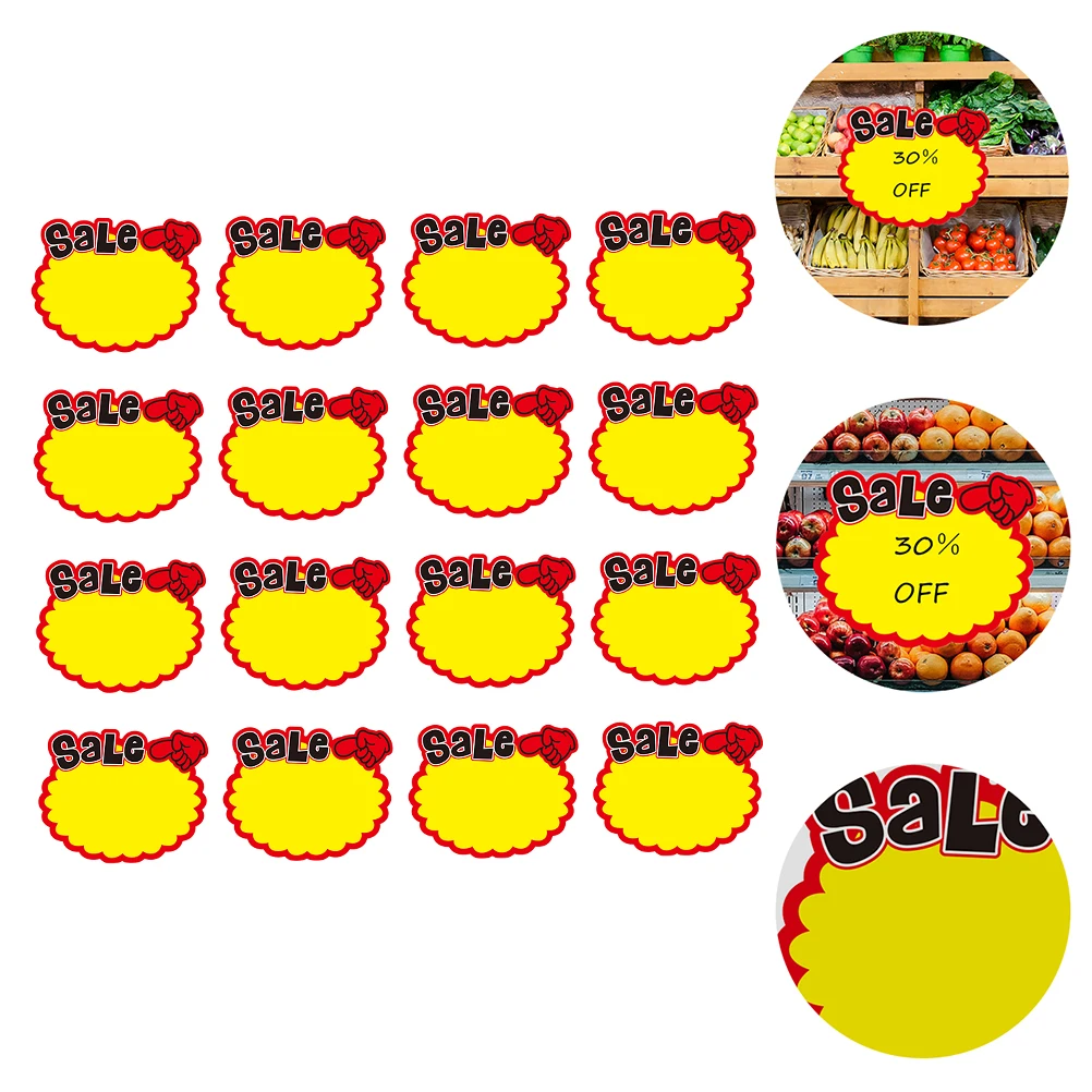 

50 pcs Price Tags Premium Paper Promotional Price Signs For Retail Shop Advertising Stickers Fundraiser Garage Sale Use