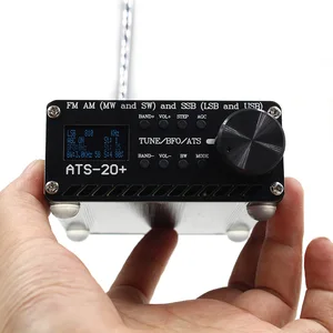 SI4732 ATS-20 + Plus Penerima Radio ATS20 V2 FM AM (MW & SW) SSB (LSB & USB) dengan baterai + Antena + Speaker + Casing 10 radio ssb penjualan terbaik - №