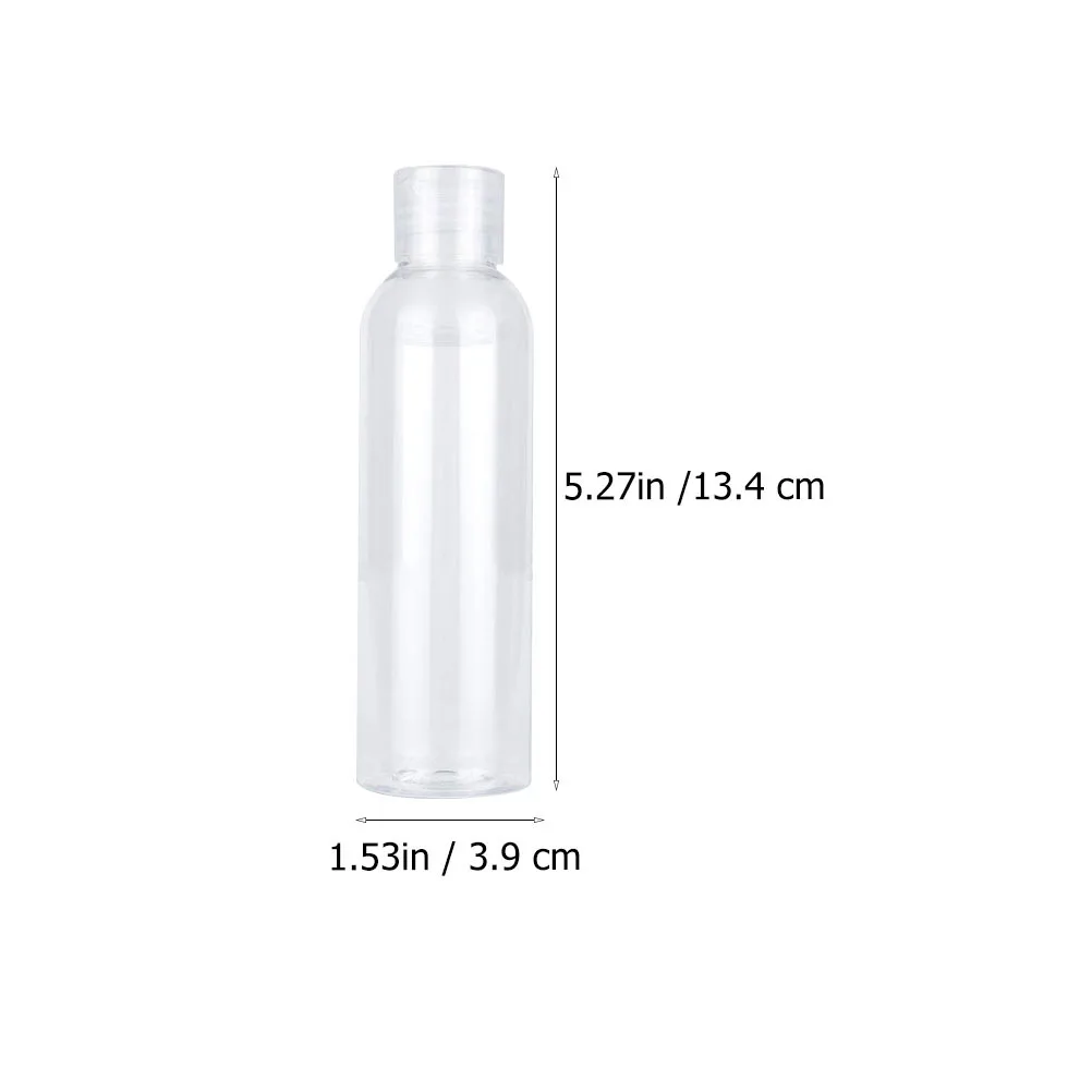 12pcs 120Ml Flip-Top Travel Bottles Refillable Plastic Containers For Shampoo Lotion Liquid Soap Toiletries Organizer
