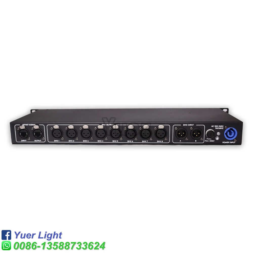 Imagem -02 - Yuer-conversor Artnet Dmx e Amplificador Dmx com Rdm Port Saída do Controlador de Iluminação Saída 4096 Canais