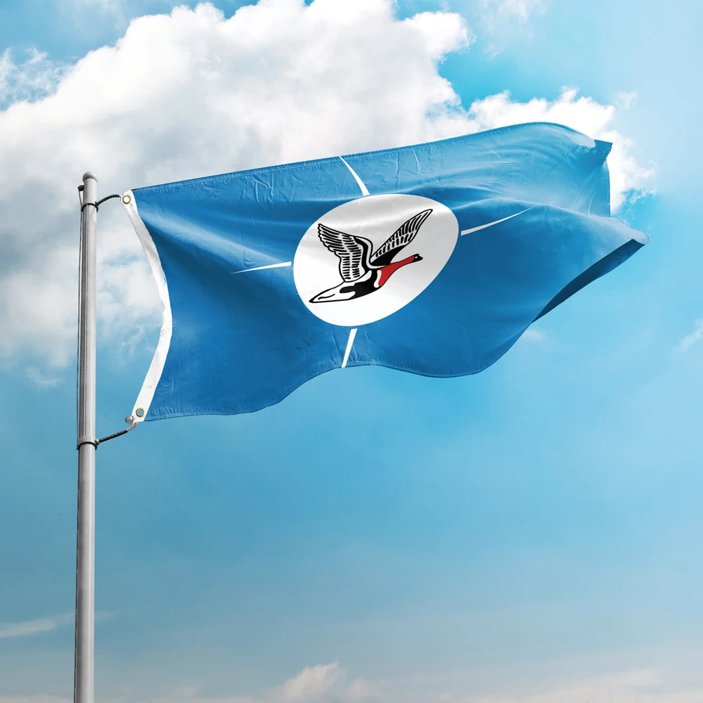 Flag Of Taymyr Autonomous Okrug 3*5FT 90*150CM Flags Federal Subjects  Russia Custom Logo Indoor Outdoor Decor Banners Polyester