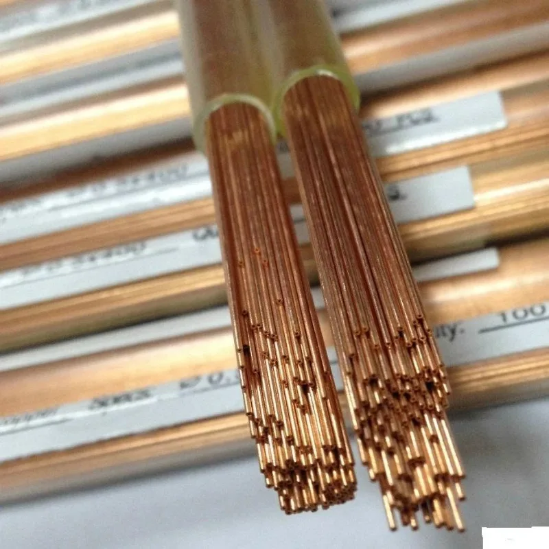 Copper Tube Electrode Wire Single Hole Piercer Copper Tube Accessories Red Copper Tube Electric Spark Piercer Accessories 400mm