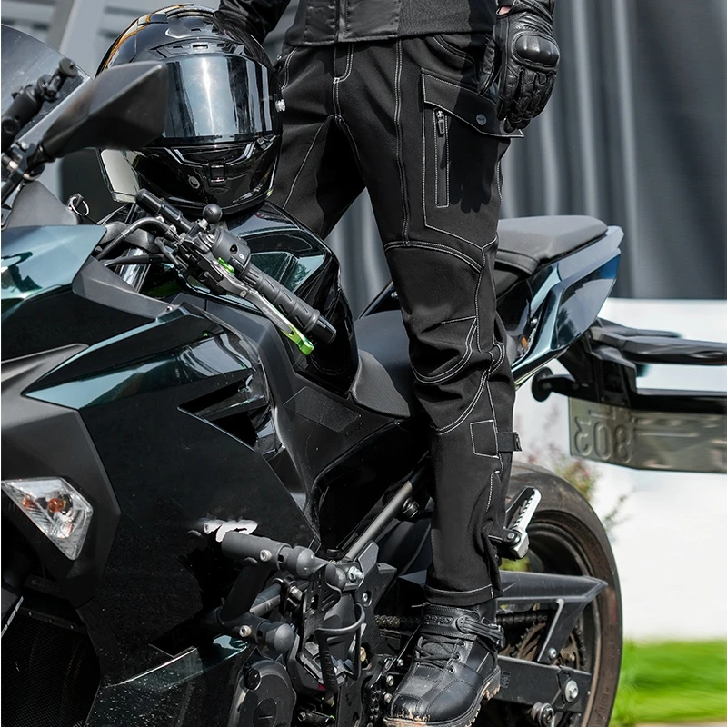 Motorcycle Pants Men Anti-fall Riding Pants Motocross Trousers MTB Wear Resistant with CE Protectionanti Racing Moto Trousers