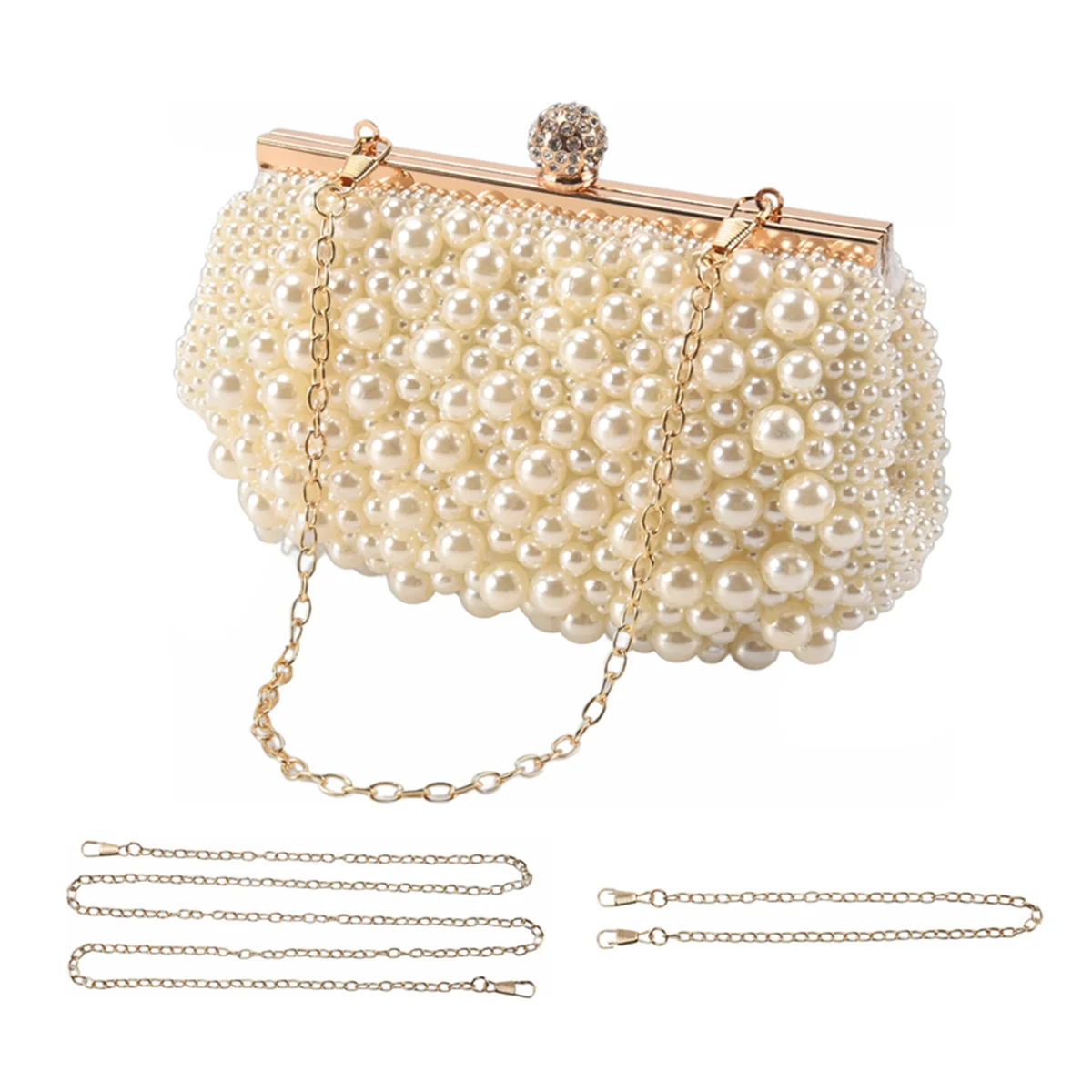 ABQR Вечерняя свадебная сумочка-клатч с жемчугом, платье, сумка для ужина, маленький кошелек, сумка подружки невесты, белая
