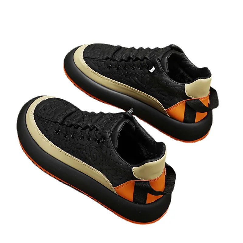 2023Men Vulcanized Sneakers ShoeTennis Sports PU Slip-On Mix Color Good Quality Skateboarding Walking Shoes Casual Shoe For Male