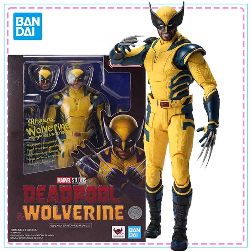 

Bandai S.H.Figuarts The Suicide Squad Аниме Фигурка WOLVERINE DEADPOOL & WOLVERINE Фигурки Подлинная модель SHF Комплект игрушек в подарок