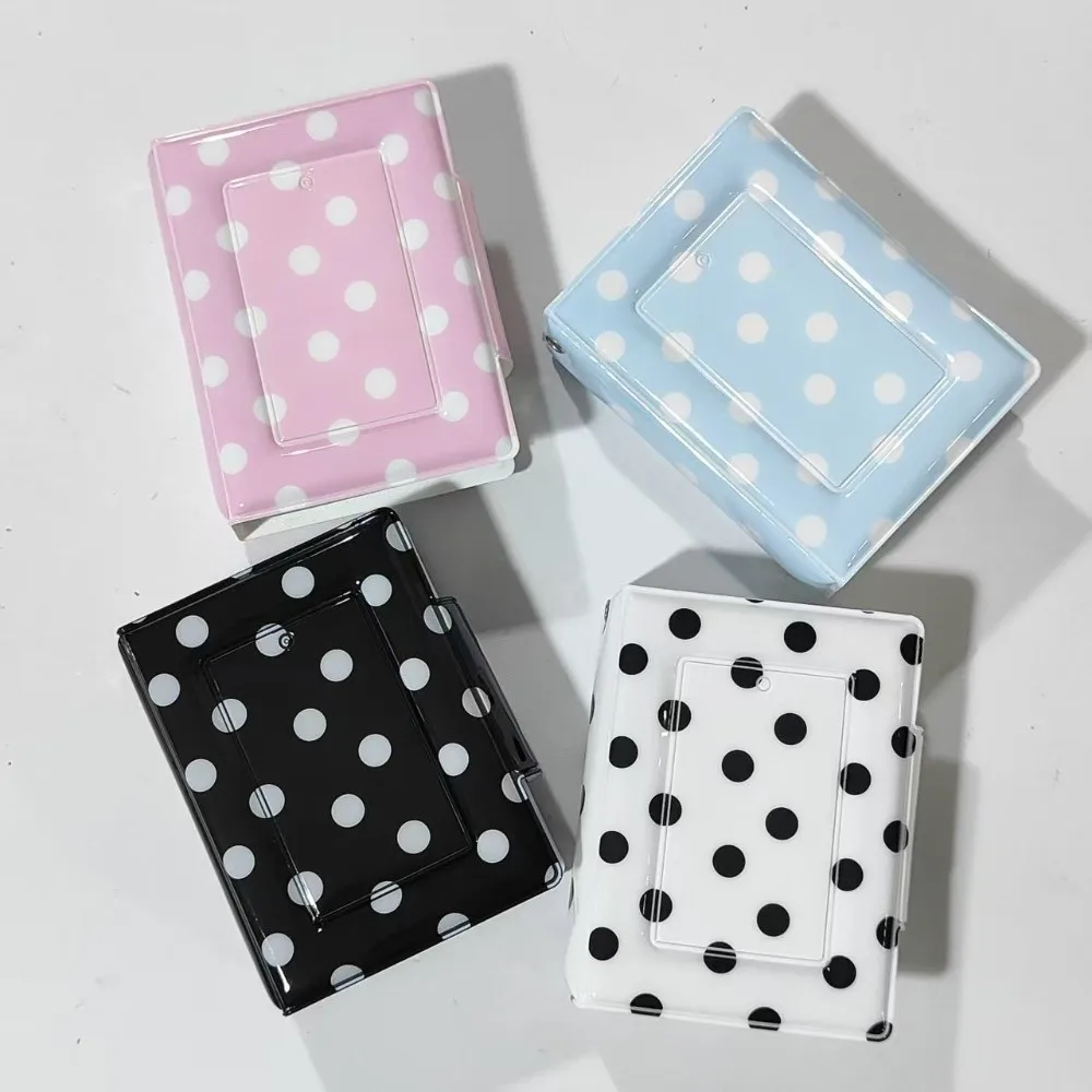 Portable Polka Dot Photo Album 3 Inch 40 Slots Photocard Binder Collectible Photocard Holder