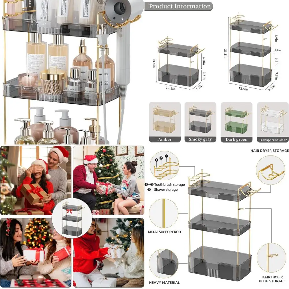 Grey 3-Tier Bathroo… - image