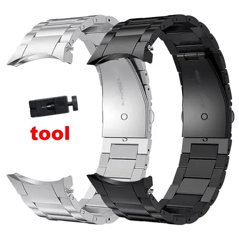 Stainless Steel Watchband for Samsung Watch4 5 40mm 44mm Strap for Samsung Galaxy Watch 4 Classic 42mm 46mm 45mm Bracelet Straps