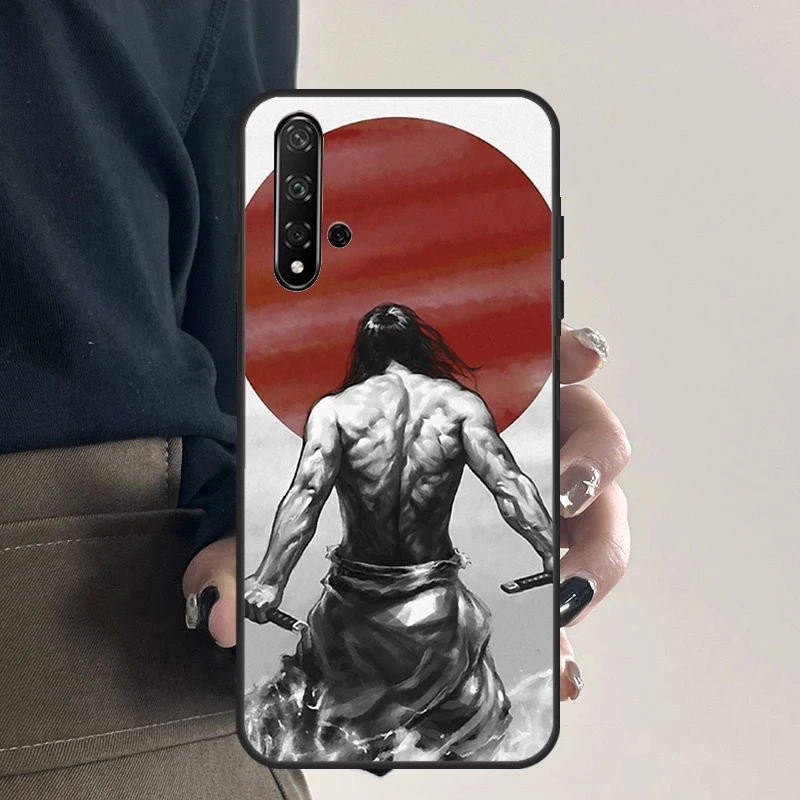 Samurai Warrior Case For Huawei Nova Y90 Y70 Y60 Y61 5T 3i 8i 11i 9 10 SE P20 P40 Lite Mate 60 P60 P30 Pro