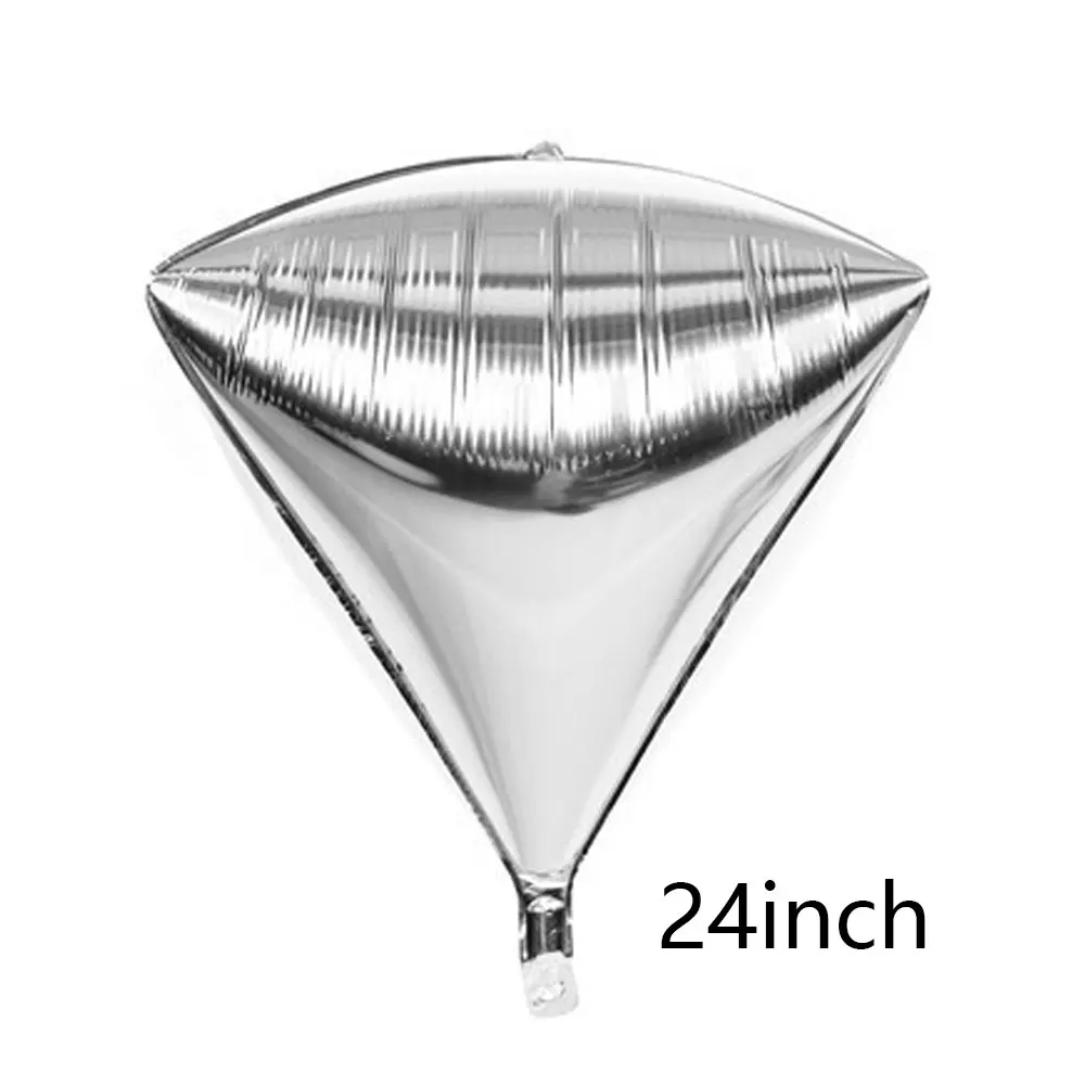 22 Zoll Würfel 4D Folienballons Metall Silber Diamant Quadratische Würfelballons für Geburtstag Verlobung Hochzeit Weihnachten Party Dekor – Detail 5