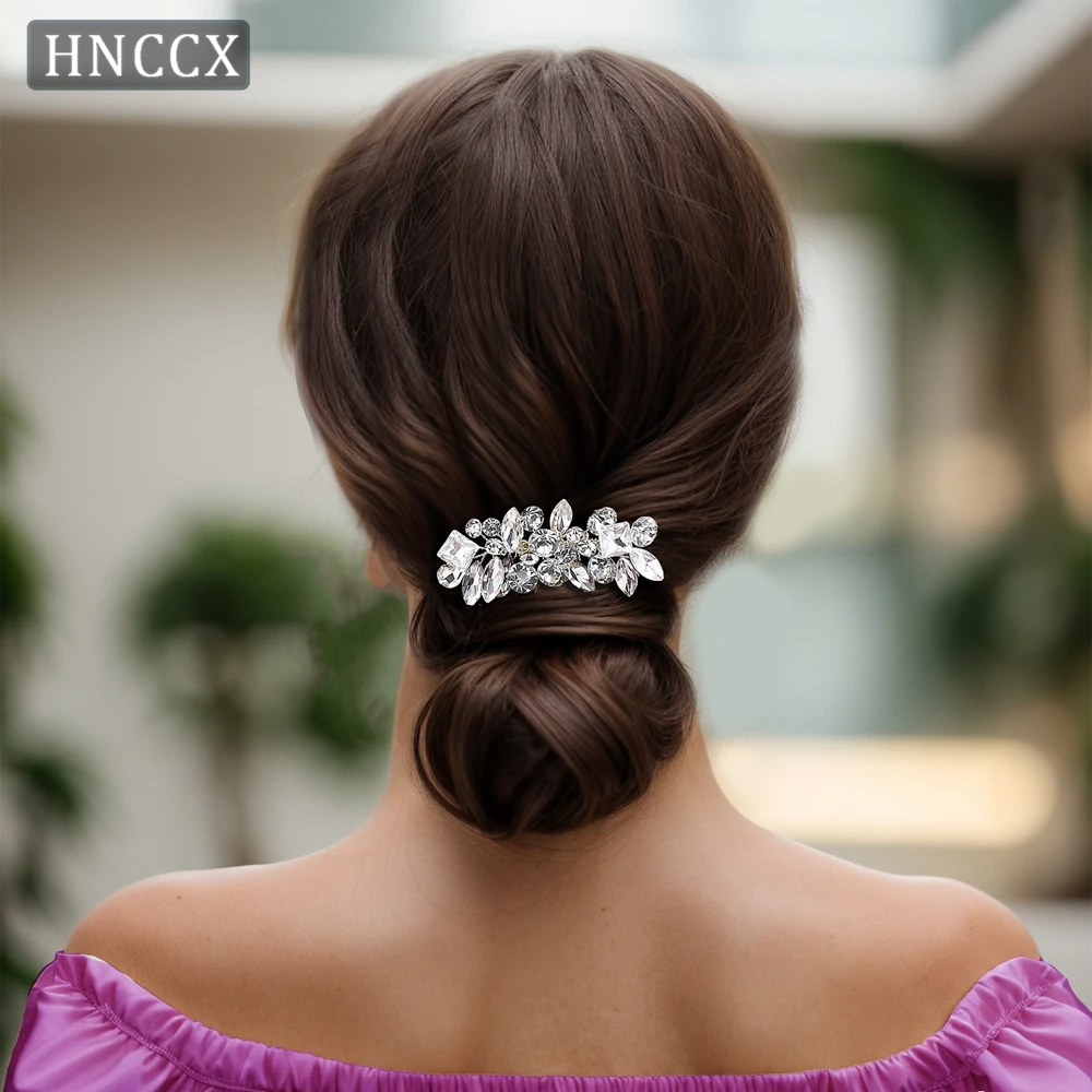 HNCCX Rhinestone Hair Combs Handmade Women Head Ornaments Wedding Hair Accessories Bridal Hair Clips Festival Headpieces CP88