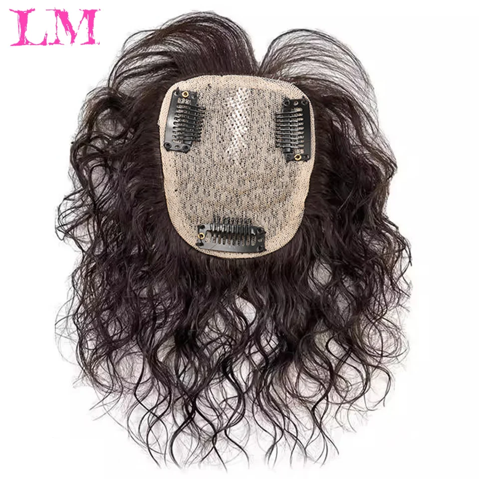 LM Wig Woman Figure-eight Bangs Add Volume to the Top of Head Natural Bangs Clip-in Extensions Synthetic Hair Extensions