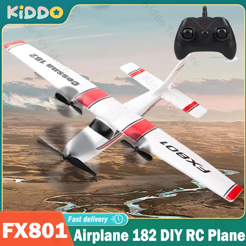 FX801 RC Plane Wingspan EPP Foam 2.4G 2CH RTF Remote Control Wingspan Aircraft Fixed Airplane Toys Gifts for Kids Christmas Gift