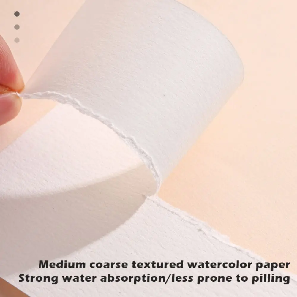 Livro de papel aquarela multifuncional 3 em 1, páginas internas em branco, livro de pintura de arte, caderno portátil para estudantes