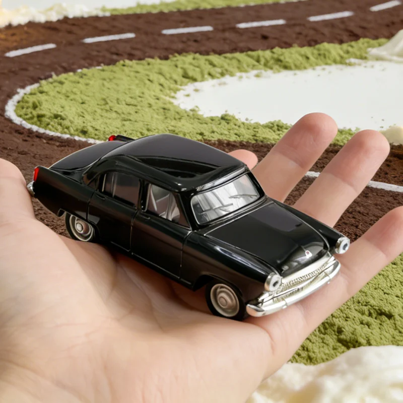 1:43 gaz ГАЗ-21 Alloy Diecast Vintage Car Model Light Sounds Classic Pull Back Miniature Vehicle Replica For Collection Gift view 4
