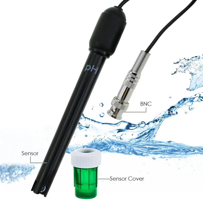 PH Electrode Sensor Probe Water Analyzer Water Tester PH Probe For Aquarium Hydroponics Industry Experiment 300cm Cable