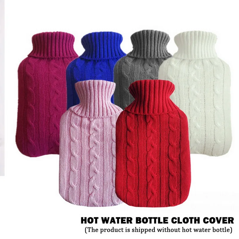 2000Ml Hot Water Bag Cover Hot Water Bag Needle Web Cover Portable Warm Handbash Cloth Warm Hand Soft Bag for Hot Water Bottles