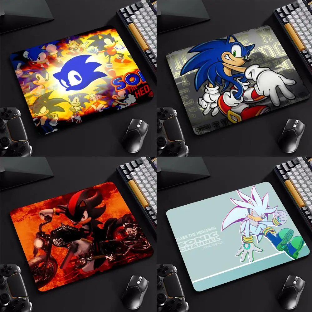 The Cool S-Sonic H-Hedgehog Mouse Pad Cartoon rubber Small mouse pad desktop computer office keyboard e-sports ROGs game mouse p