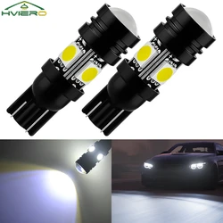 2Pcs White Red Blue Wedge Led T10 196 168 4SMD 5050 Auto Trunk Lamp Width License Plate Light Lens Scatter Bulb Turn Signal Cob