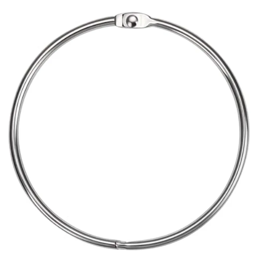 

4 Inch 6 Pack Jumbo Binder Rings, Extra Large Loose Leaf Book Ring with Metal Nickel Plated for Index Cards, Keychain, School,