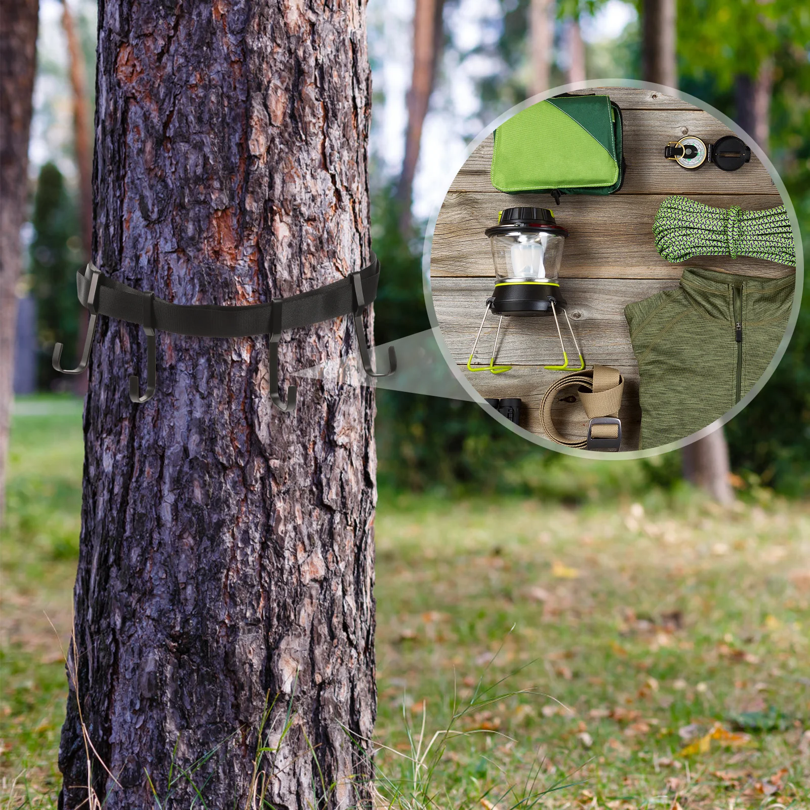 ツリータイ ベルトフック キャンプフック ブランチクライミングスタンド アクセサリー ハンティングサポートストラップ アクセサリーホルダー