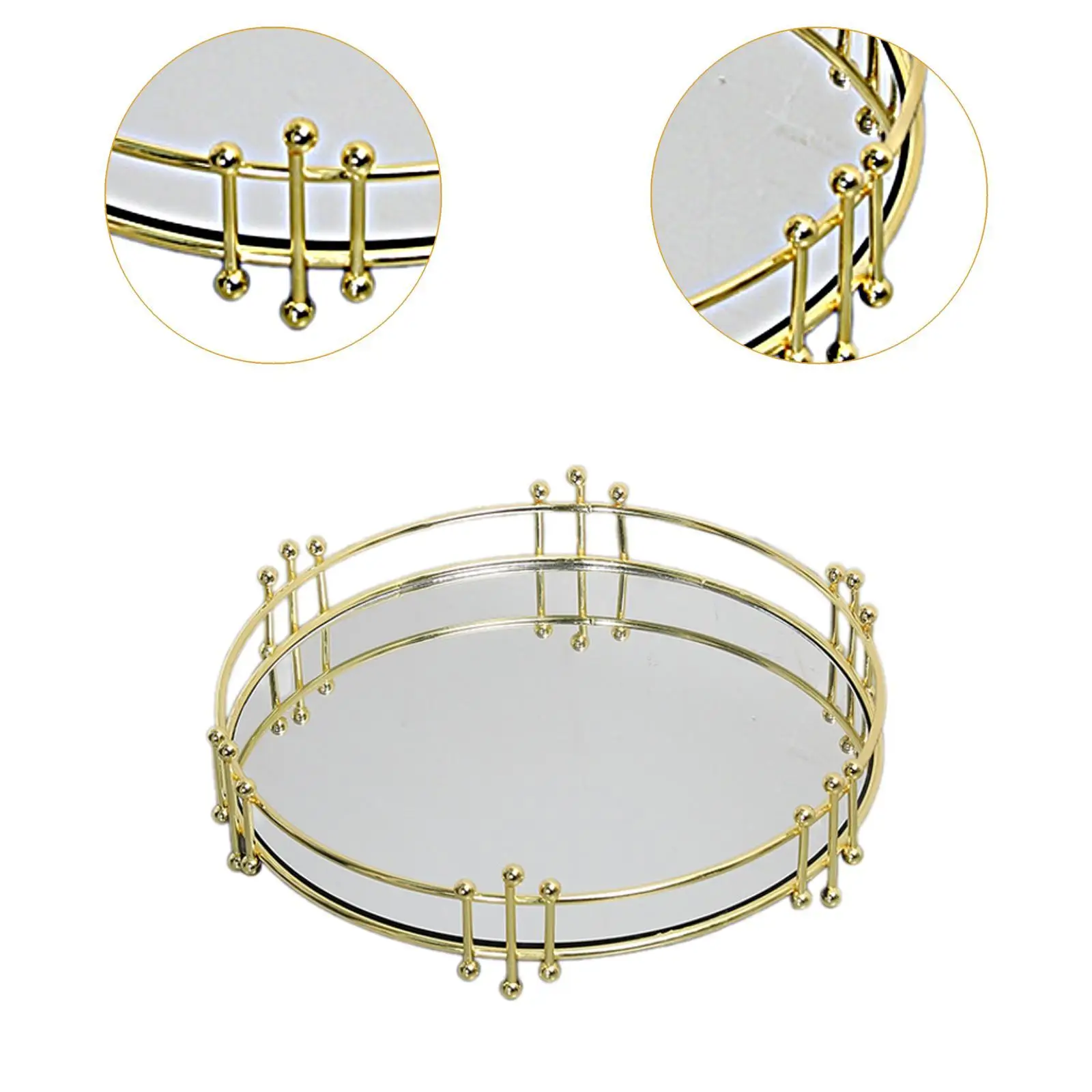 Decorative Tray Multifunctional Modern Jewelry Tray for Dresser Bedroom Home