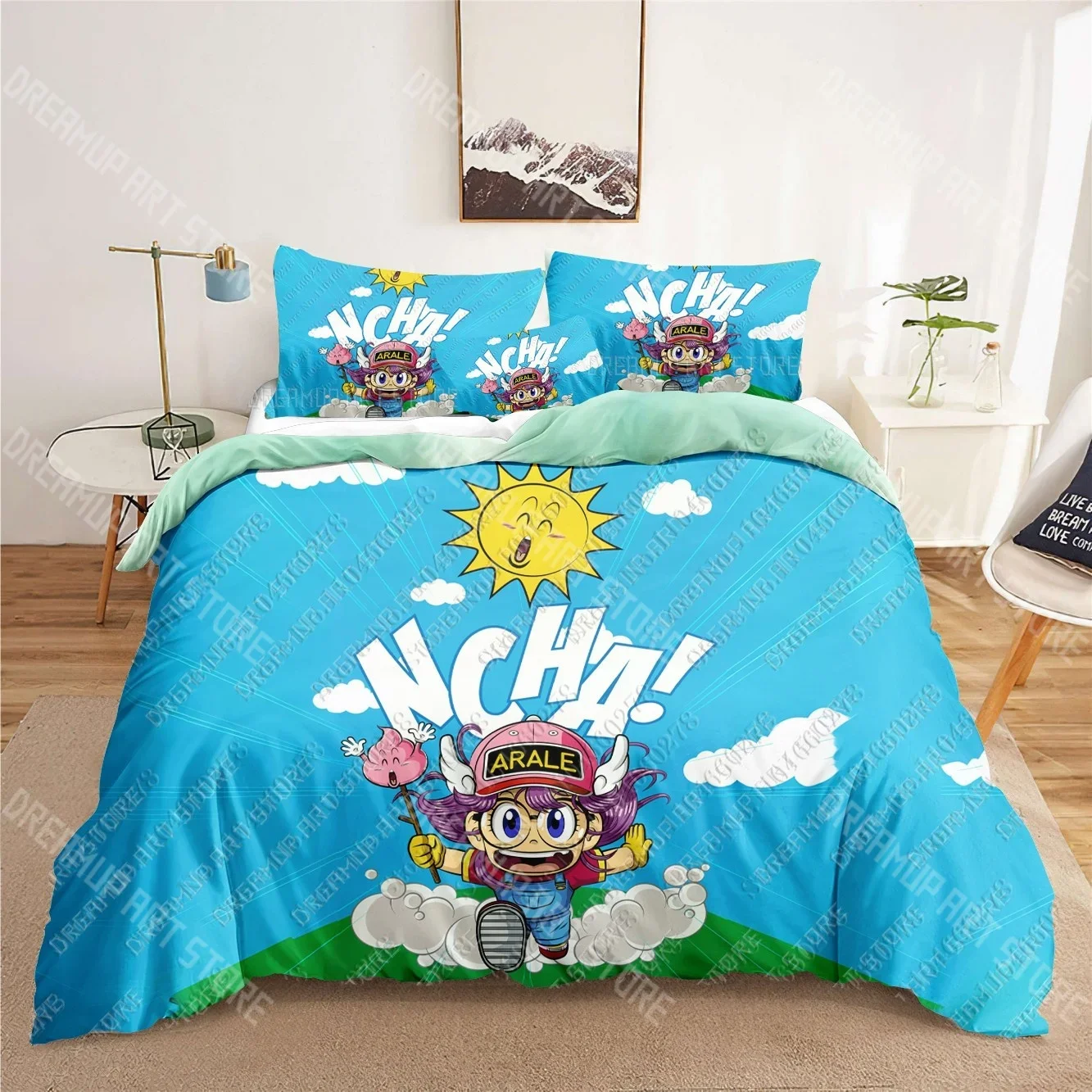 

Arale 3D комплекты постельного белья с принтом Norimaki пододеяльник для взрослых_детское постельное одеяло подарок на день рождения дропшиппинг