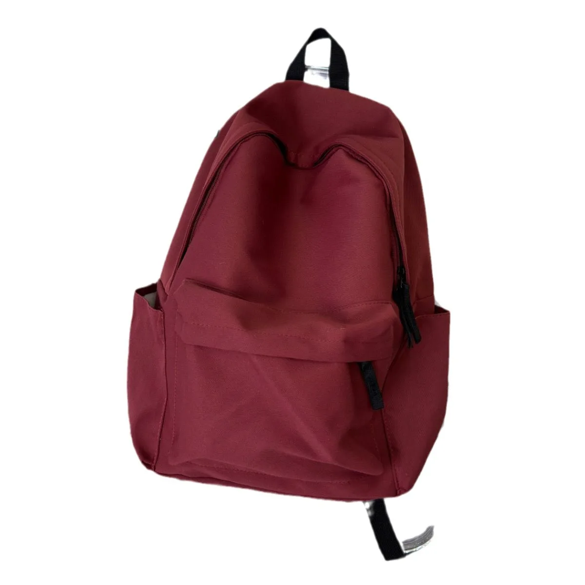 Large Capacity Backpack Simple Fashion  Color Universal Trendy Double-Shoulder Bag for College Students And High School ...