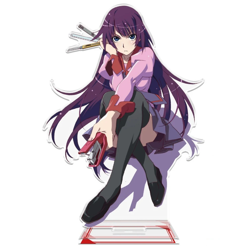 Toko Anime Monogatari seri Hitagi & Tsubasa yotrigi Ononoki akrilik HD karakter berdiri Dekorasi Desktop hadiah jimat sekitar 15m