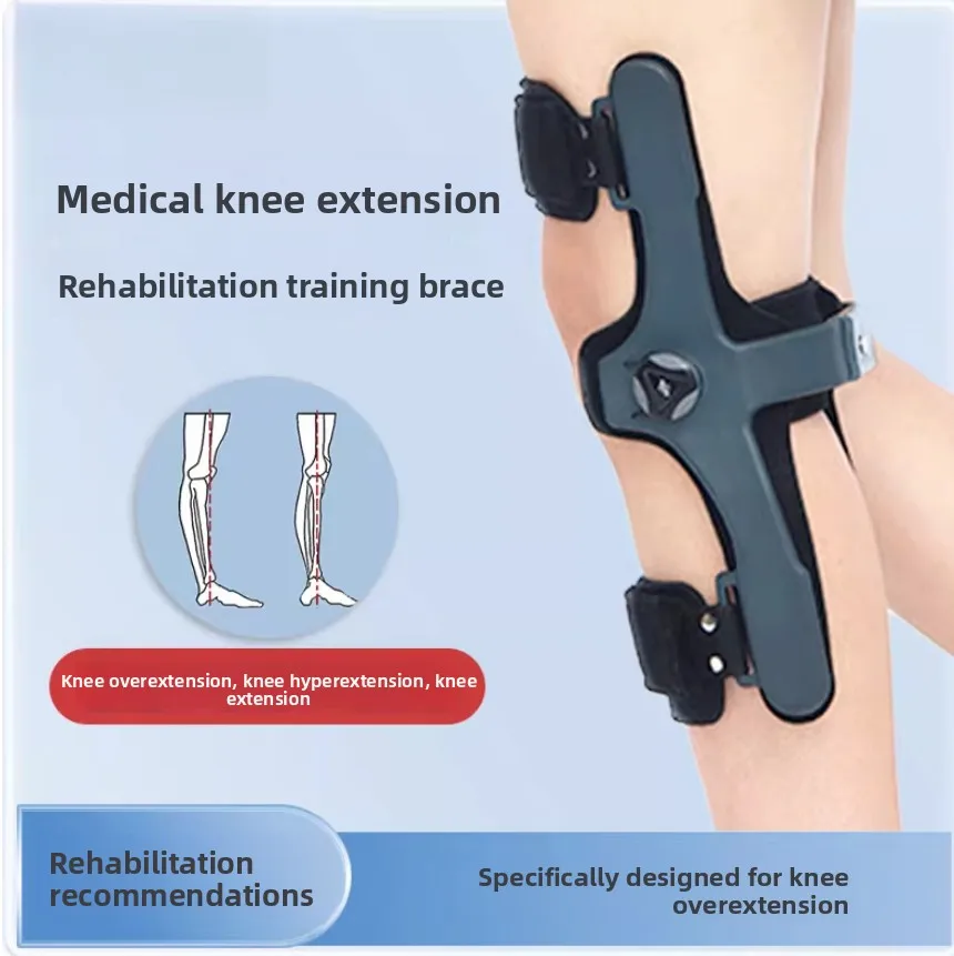 Knee Correction Brace Knee Extension Orthosis Rehabilitation Training Protection Fixed