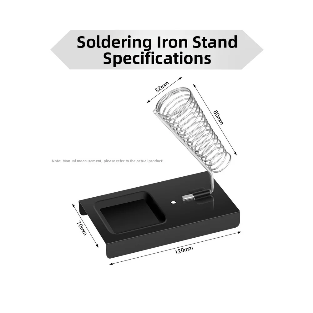 Soldering Holder Welding Tip 120*70mm Stand Heavy-duty Base Stable Anti-slip Base Easy To Clean  Soldering Holder