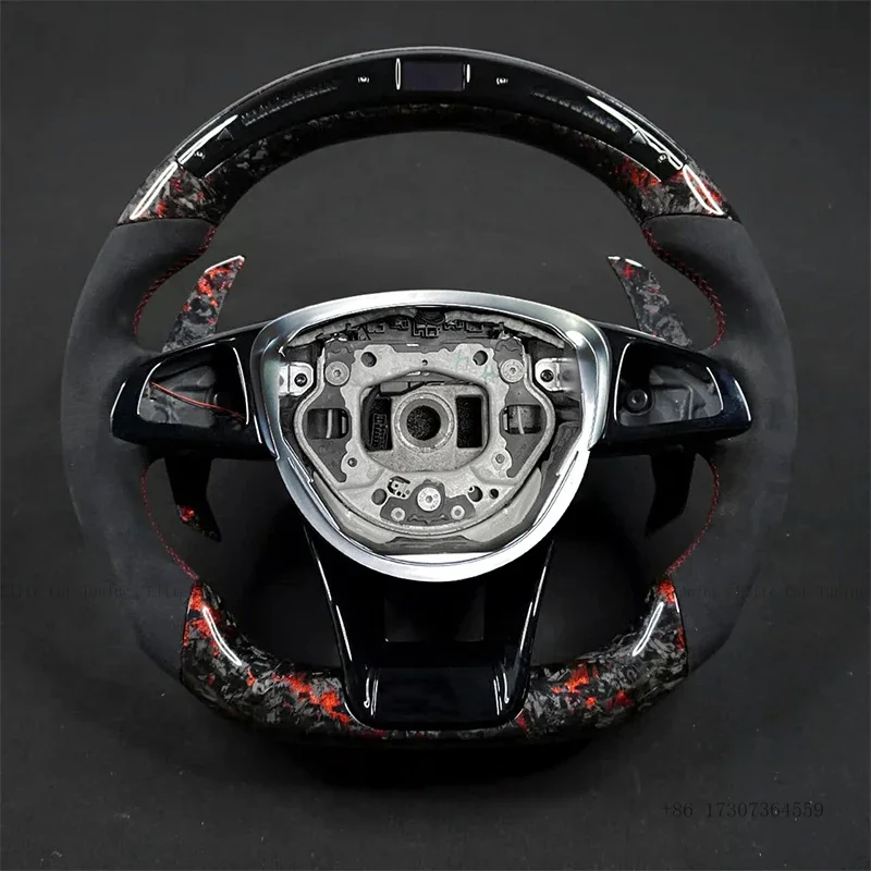 

Forged LED Carbon Fiber Steering Wheel Fit For MercedesBenz AMG W203 W204 W205A205W212 W213 CLS W218 W222 C300 W216 W217